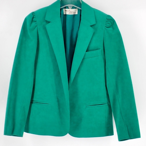 Adolph Schuman Jackets & Blazers - St Patrick's Day Adolph Schuman For Lilli Ann Ultrasuede Blazer Emerald Green